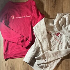 Champion Kids' Sweatshirts in Red and Gray